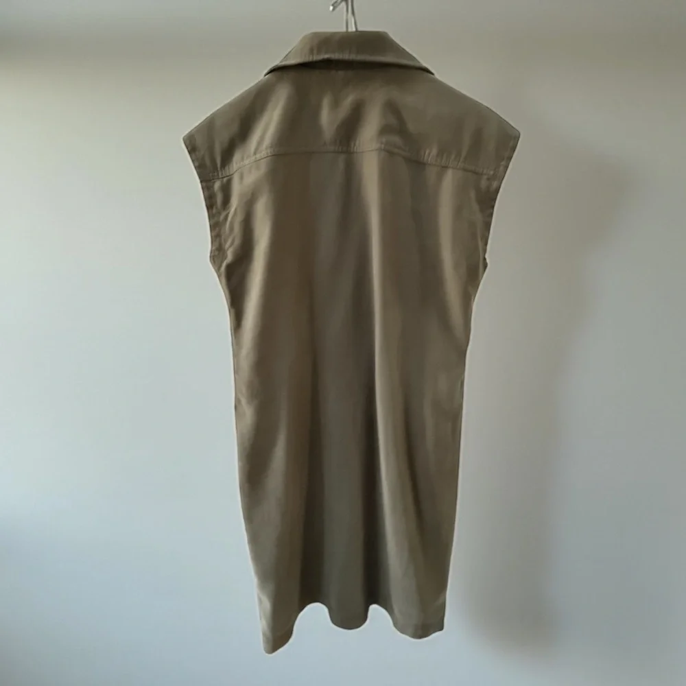 Calvin Klein Women’s Olive Green Zip-Up Shirt Dress! Small! - Picture 8 of 10